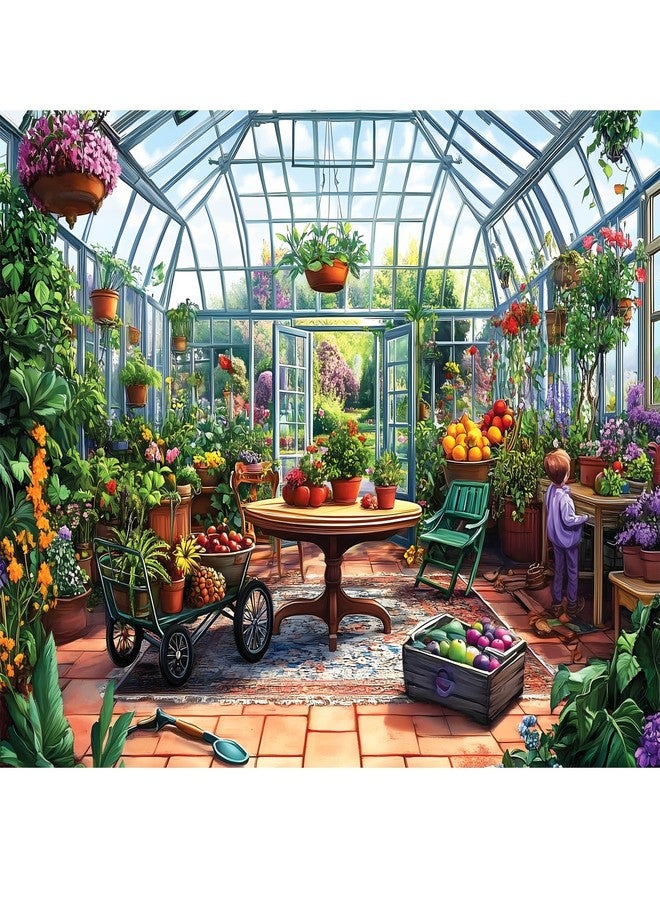 WSCXSC 500 Piece Puzzles for Adults,Jigsaw Puzzles 500 Pieces Garden Plants Puzzle for Adults Senior Fruit Puzzle Games Premium Cardboard Home Decors Family Challenge Toys Gift - Image 1